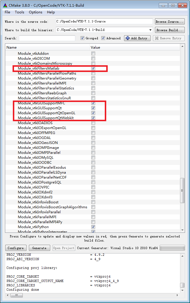 VTK7.1+CMake+VS2010编译-010