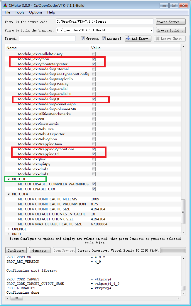 VTK7.1+CMake+VS2010编译-011