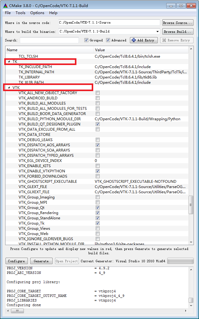 VTK7.1+CMake+VS2010编译-013