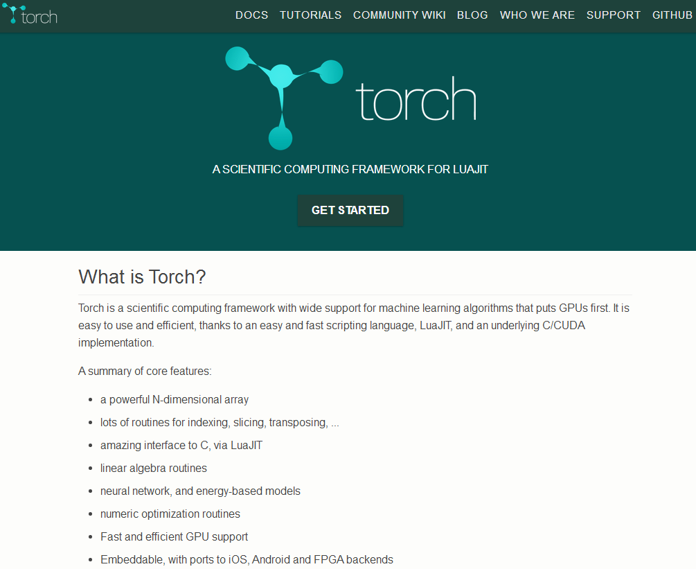 Torch-科学计算框架